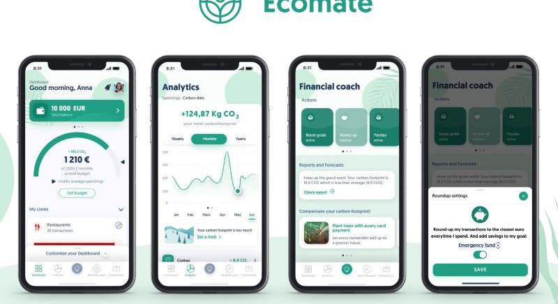 Pénzügyi edukáció és környezeti tudatosság – Hamarosan a bankok működését is segítheti az Ecomate app