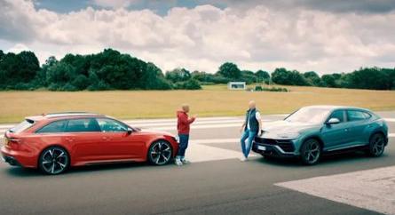 Kombi vagy SUV? Egymásnak esett a Lamborghini Urus és az Audi RS6 Avant (videó)