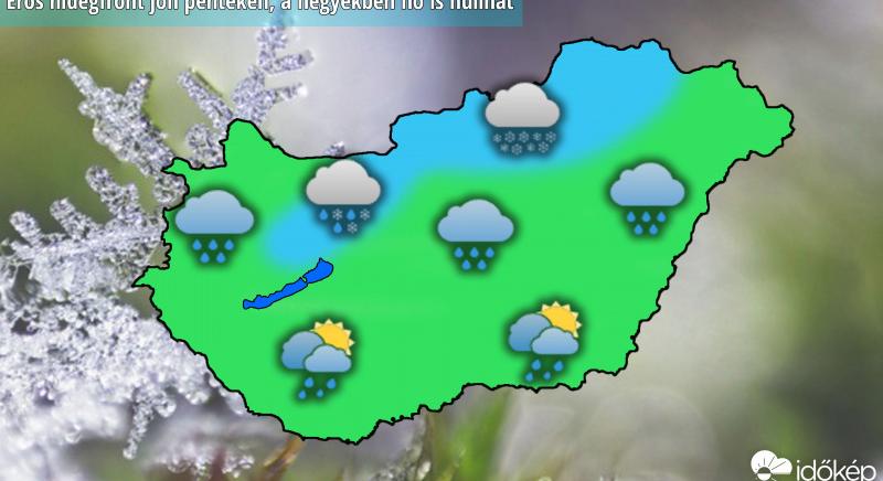 Hóval érkezik a hidegfront: Komárom-Esztergom megyében is készülhetünk