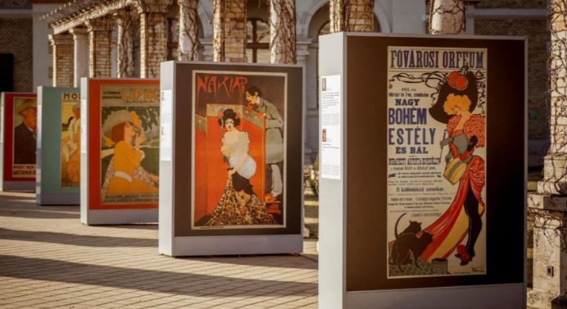 Különleges plakátgyűjtemény idézi meg Budapest éjszakáit a Várkert Bazár teraszán