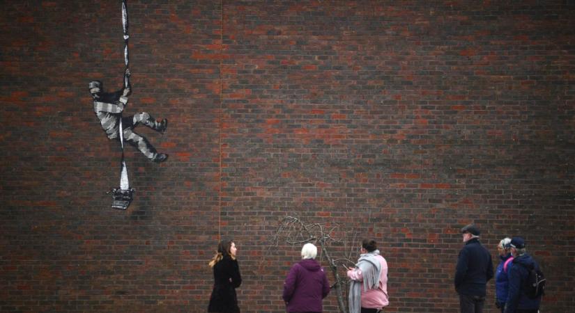 Banksy Oscar Wilde-os alkotása a readingi fegyház falán jelent meg