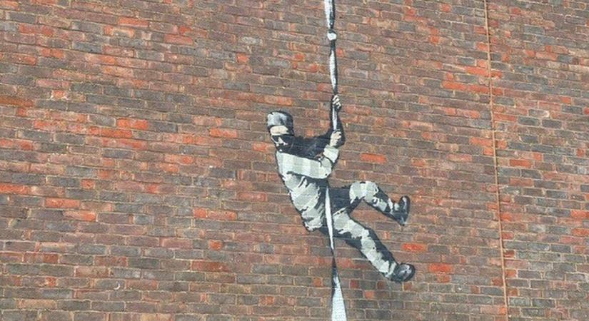 Banksy újra lecsapott: most egy fegyház falára festett