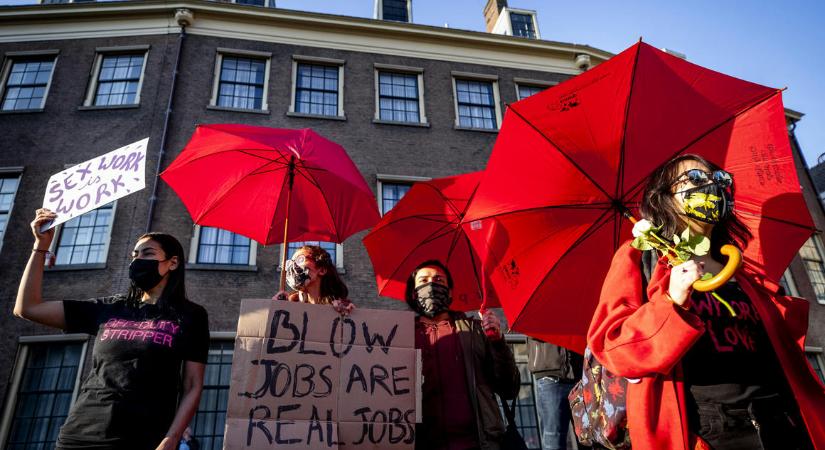 Szexmunkások és bártulajdonosok tüntettek Hollandiában a lezárások ellen