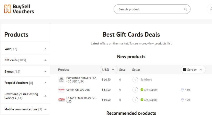 Ajándékkártyák adásvétele kriptovalutákban – ez a BuySellVouchers.com