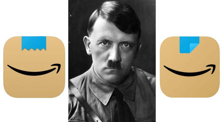 Az Amazon megváltoztatta az egyik Adolf Hitlerre hasonlító logójukat