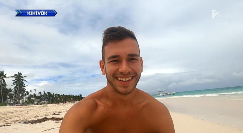 Herczeg-Kis Bálint a dominikai tengerpartról üzent szerelmének