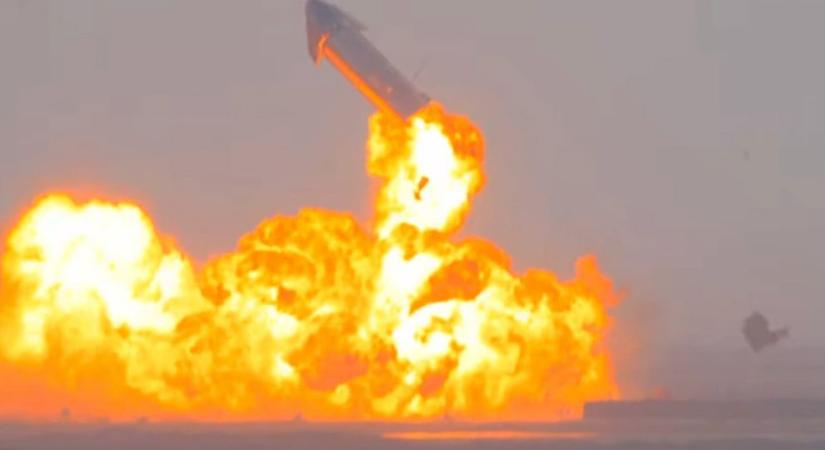 Gond nélkül leszállt, de aztán akkorát robbant a SpaceX űrhajója, hogy puskagolyóként emelkedett ismét a levegőbe