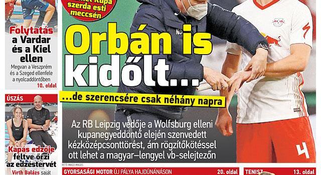 Orbán csak rövid időre dőlt ki; Boli: Tavasszal minden gólért szenvedünk