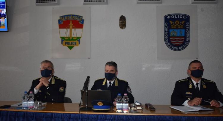 Évértékelő állománygyűlés a Győr-Moson-Sopron Megyei Rendőr-főkapitányságon