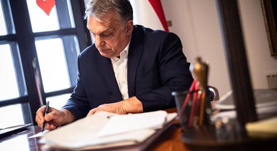 Orbán Viktor aláírta a rendeleteket
