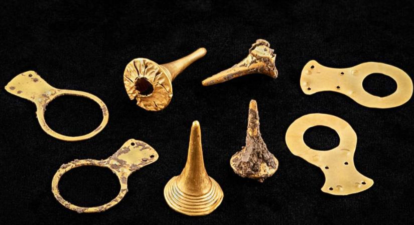 Hatezer éves aranytárgyak kerültek elő egy magyar ásatáson