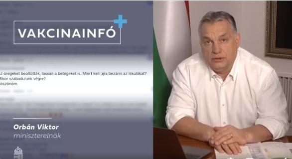 Orbán Viktor a Facebookon üzent