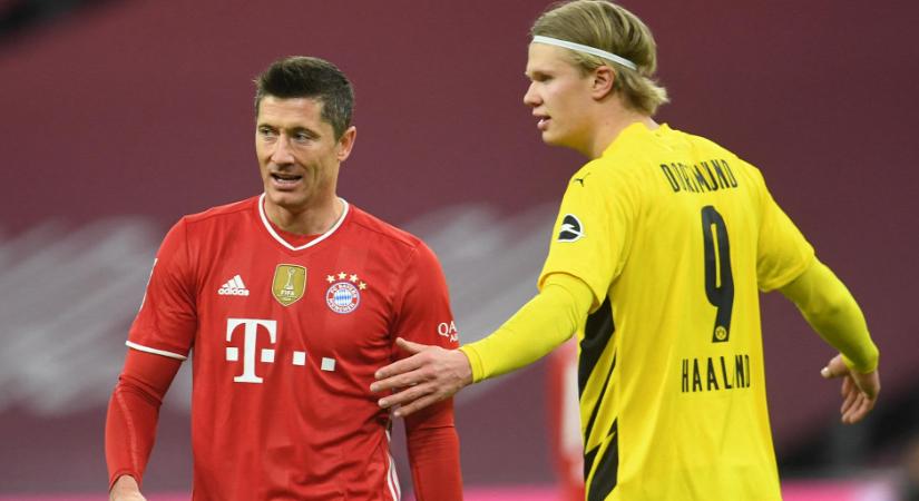 Haaland kettő, Lewandowski három gólt lőtt, a Bayern nyerte a szuperrangadót