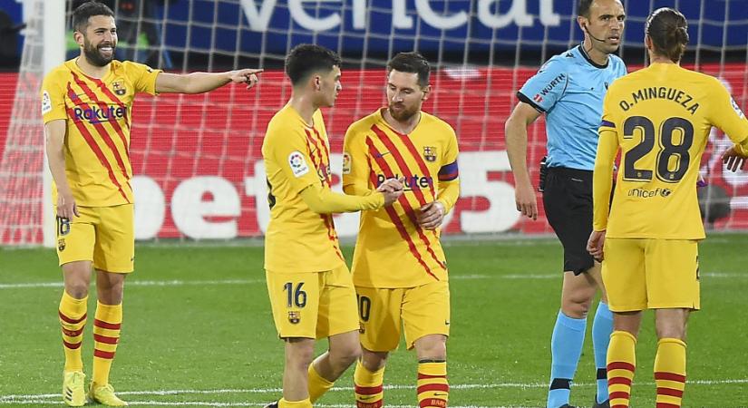 Messi két gólpasszt adott, idegenben nyert a Barcelona - videó