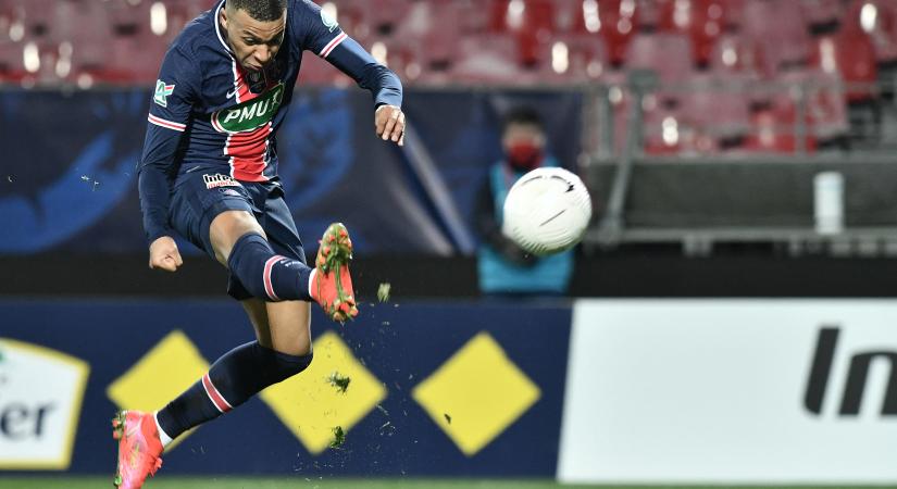 Mbappe két gólt rúgott, simán továbbment a PSG a Francia-Kupában