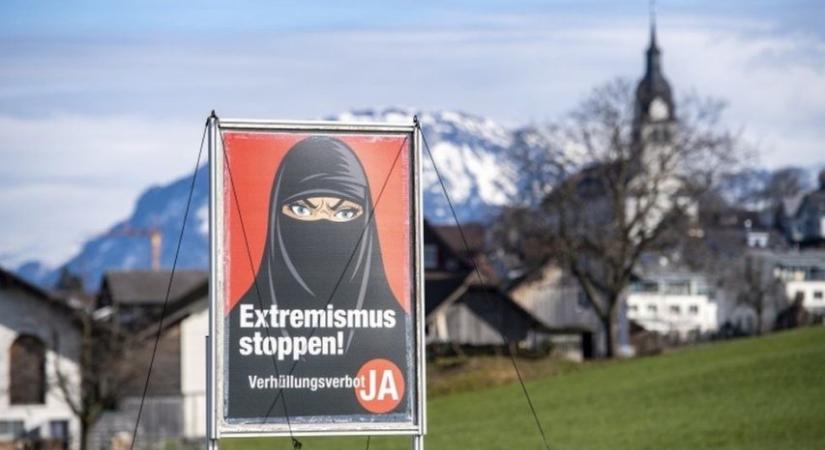 Svájcban tilos az arcot eltakaró ruhadarab viselése bajban vannak a szurkolók is