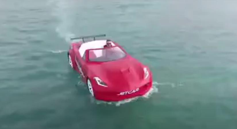 Vízre dobtak egy Corvette C7-et