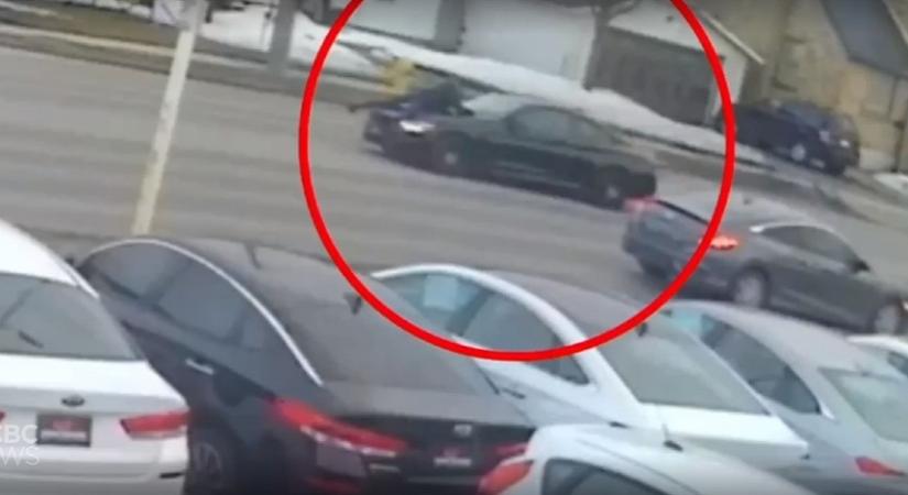 Emberrel a motorháztetőn száguldozott a férfi a lopott BMW-vel – VIDEÓ