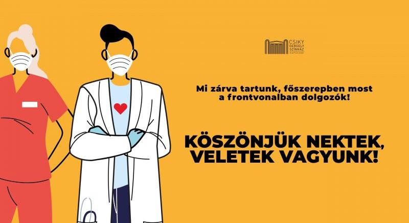 Köszönjük nektek, veletek vagyunk! – Oltási kampányt indított a kaposvári színház