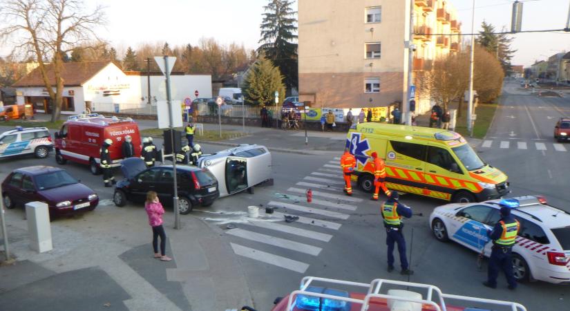 Szerencsére nem sérült meg senki súlyosan a marcali balesetben
