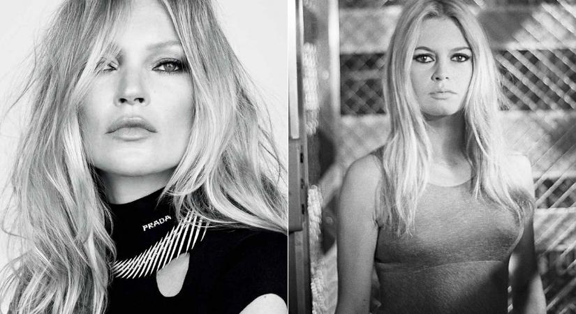 A 47 éves Kate Moss úgy néz ki a címlapon, mint Brigitte Bardot fiatalon: a smink és a frizura varázsa