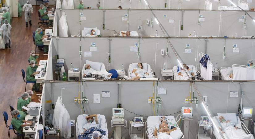 Oxigén hiányában fulladnak meg brazil koronavírusos betegek