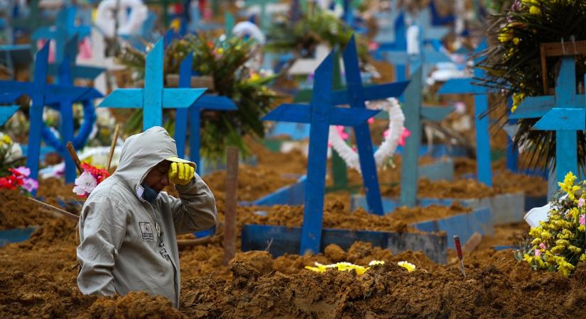Gőzerővel exhumálnak a brazil temetőkben, hogy legyen hely a koronavírusban elhunytaknak