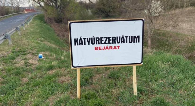 Természetes kátyú-lelőhelyre hívják fel a Veszprém megyében autózók figyelmét