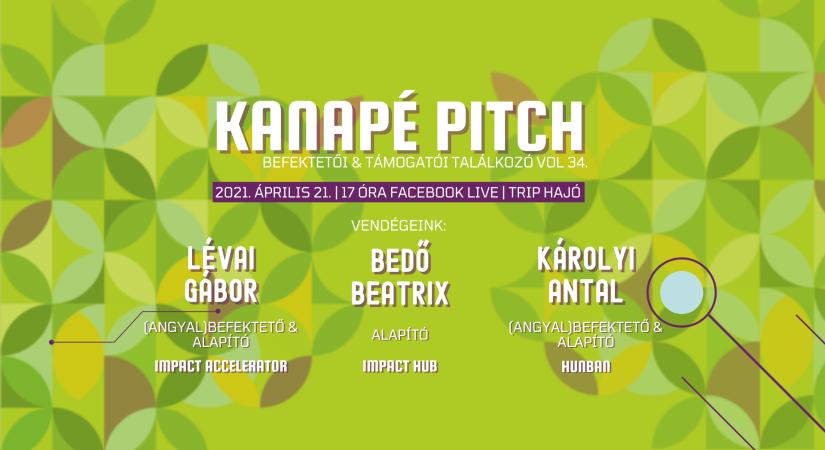 Kanapé pitch & befektetői találkozó Vol. 34.