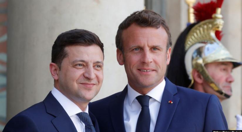 Zelenszkij Macronnal találkozik Párizsban