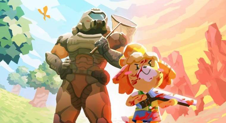 Egy cosplayer ötvözte a Doom Eternal és az Animal Crossing két főbb szereplőjének legjobb elemeit