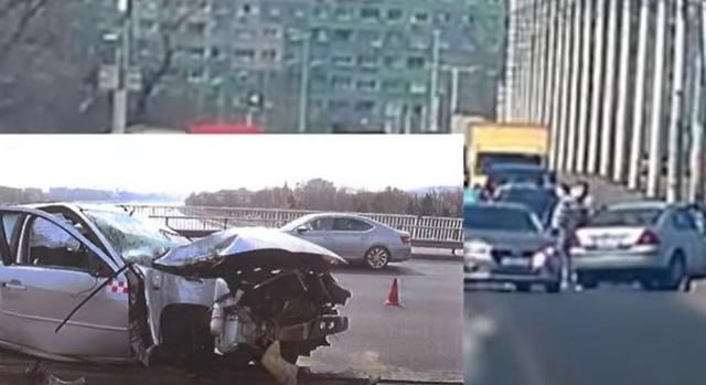 Videón az Árpád hídon történt április eleji hatalmas baleset!