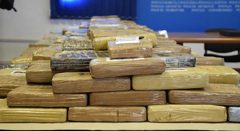Több mint fél tonna kokaint foglalt le a rendőrség Horvátországban (videó)