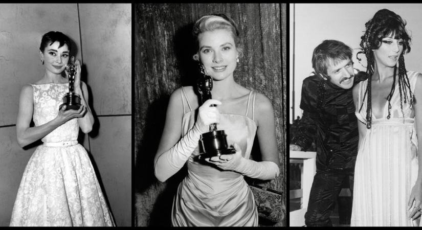Audrey Hepburn, Grace Kelly, Cher - fotókon a legelső Oscar-gálák csodás ruhái
