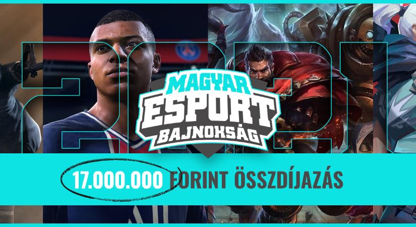 Jön a 17 millió forint összdíjazású Magyar Esport Bajnokság, hazánk legnagyobb esport versenysorozata!