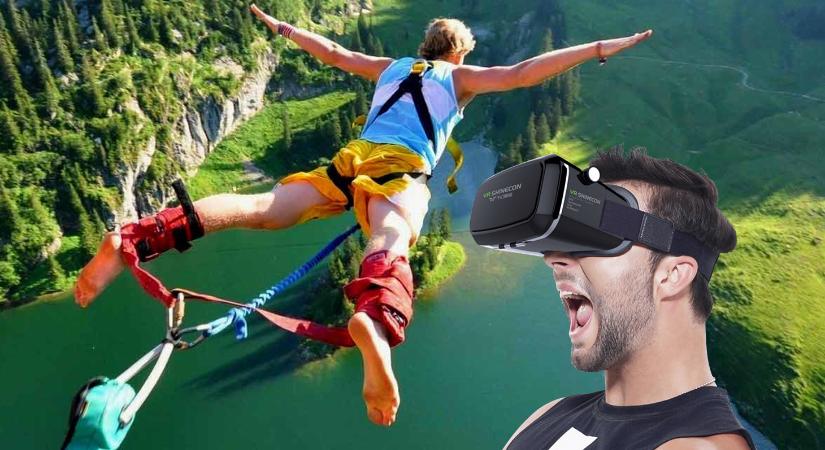 Itt a VR cucc, amivel nem kell ugranod, hogy demózd a bungee jumpingot