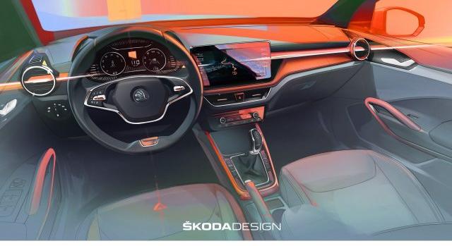 Audira hajaz majd az új Škoda Fabia beltere