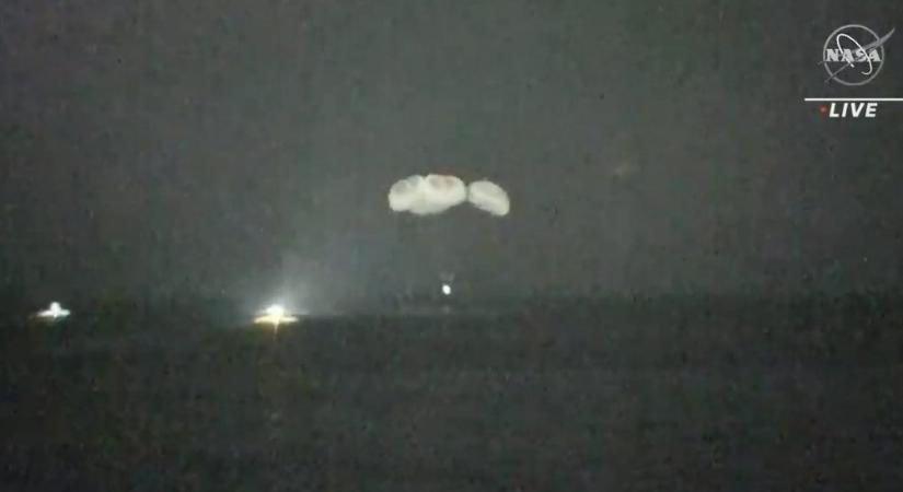 Rossz időjárási körülmények hátráltatták a SpaceX Crew Dragon visszatérését