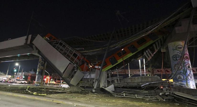Legkevesebb 23 halálos áldozata van a mexikói metróbalesetnek