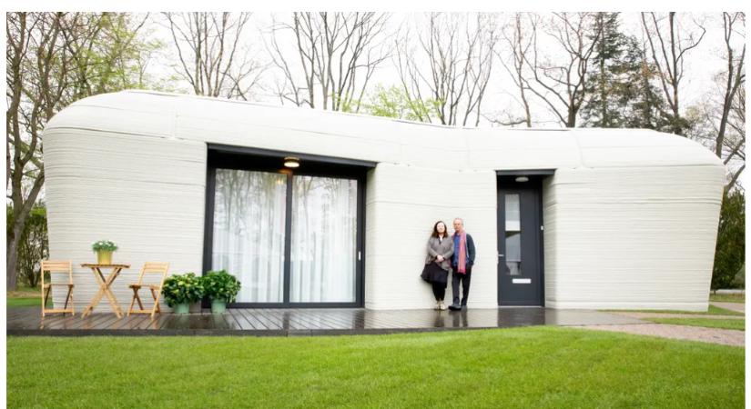 A világ első 3D-nyomtatóval készült házába egy holland pár költözött