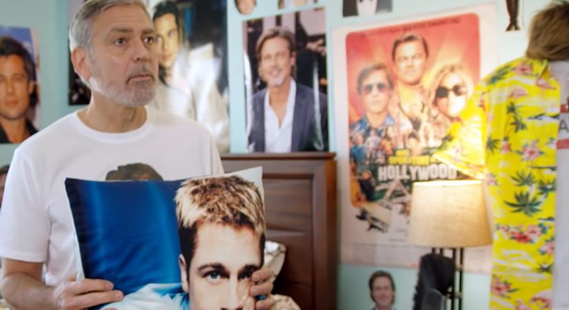 A 60 éves George Clooneyról kiderült, hogy a világ legnagyobb Brad Pitt-rajongója