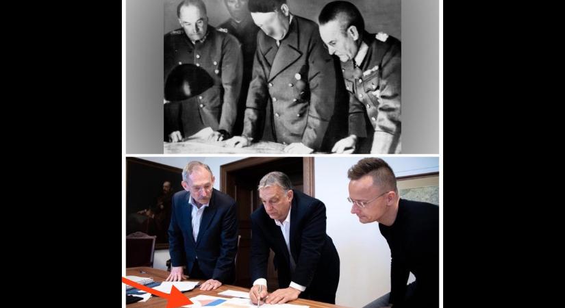 Hitleres képpel találta illusztrálni Orbán Viktorról alkotott véleményét Hadházy Ákos