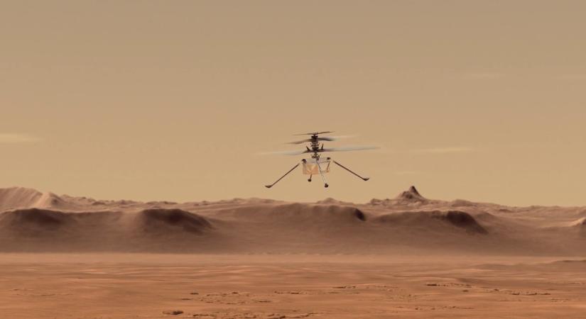 „Ez a felvétel egy aranybánya lesz” – a NASA videóján a Marson repülő helikopter zümmögő hangja