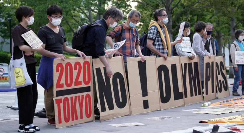Tokióban tüntettek az olimpia megrendezése ellen