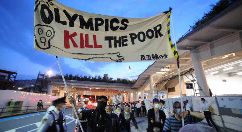 Az olimpia megöli a szegényeket - tüntetések Tokióban