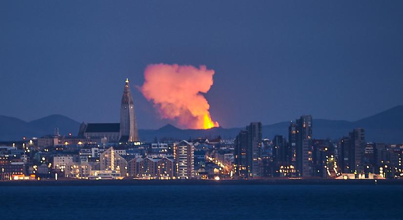 Az izlandi fővárosnak is jól áll a vulkánkitörés – képek