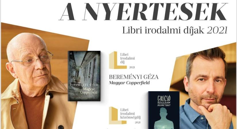 Bereményi regénye nyerte a Libri irodalmi díjat, a közönségdíj Grecsó Krisztiáné