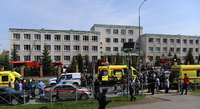 Iskolai lövöldözés Kazanyban, több diák és egy tanár meghalt