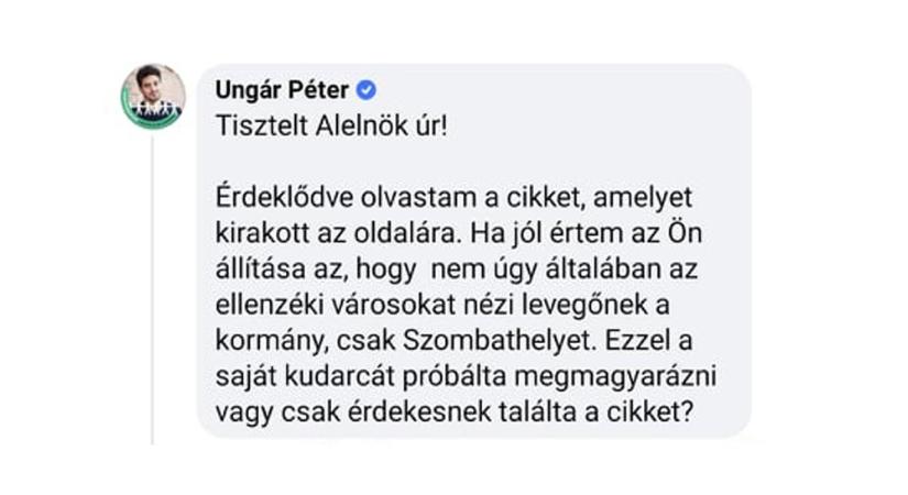 Hende Csaba törölte Facebook-oldaláról Ungár Péter hozzászólását