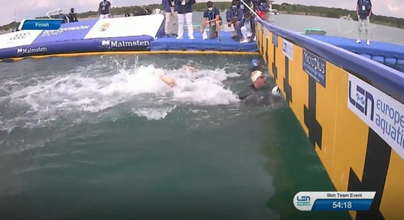 Eszeveszett Rasovszky-hajrával magyar bronz az 5 kilométeres nyílt vízi csapatversenyen